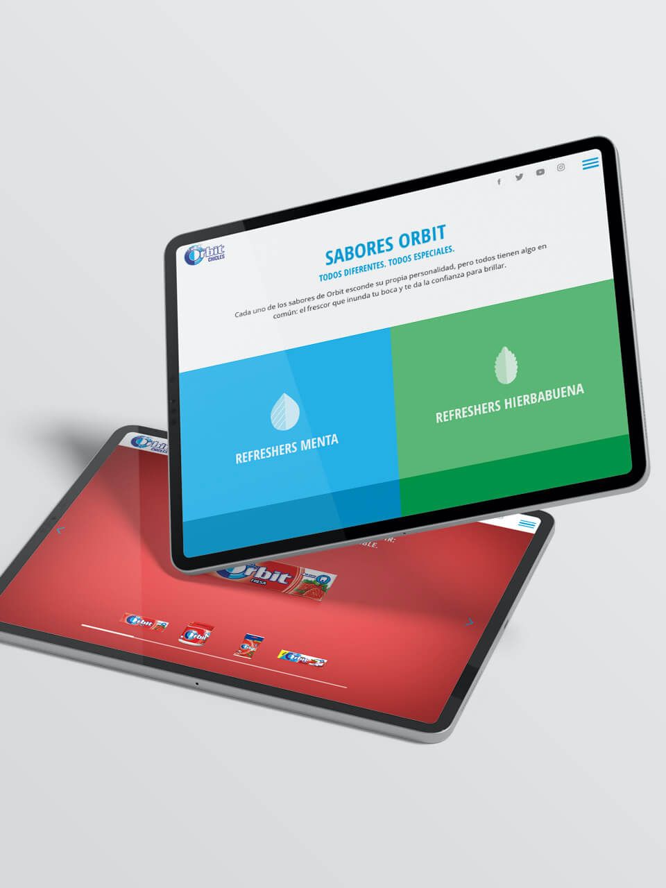 Web dinámica con protagonistas claros y destacados