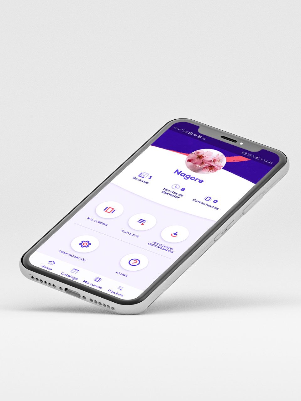 Una navegación cuidada y pensada para transmitir calma y bienestar