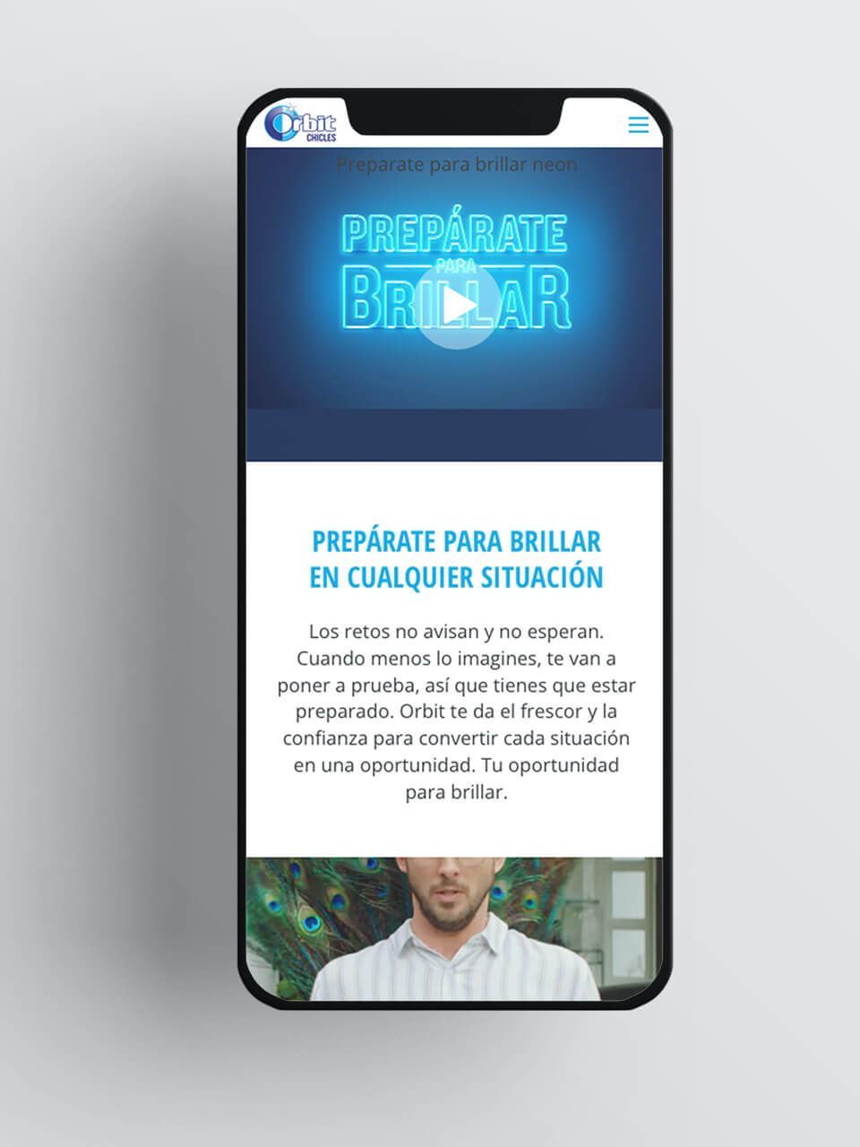 Web dinámica con protagonistas claros y destacados