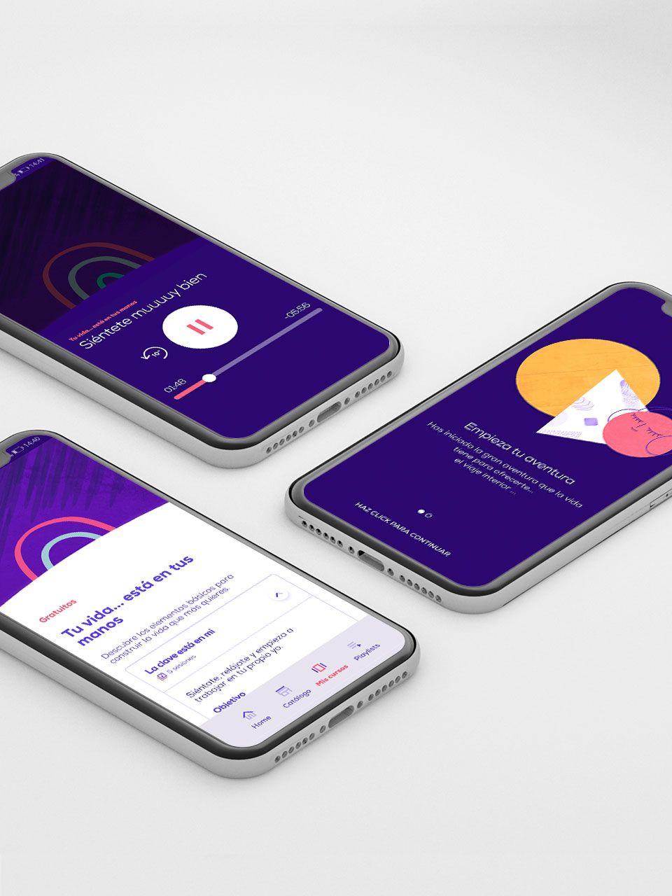Una navegación cuidada y pensada para transmitir calma y bienestar